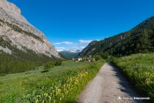 granges vallee etroite nevache sentier printemps