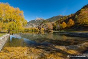 lac roche rame couleur jaune automne feuilles