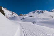 piste nordique izoard sous le refuge