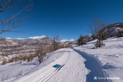 ski de fond villar saint pancrace piste mine vue briancon