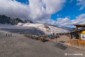 telepheriques de la grave glacier girose depuis gare arrivee
