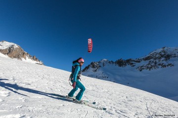 ciel bleu snowkite