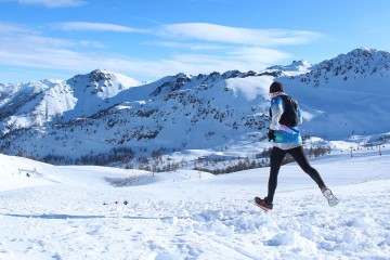 coureur piste snowrace