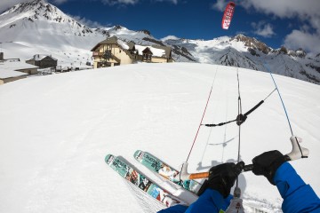 snowkite col lautaret