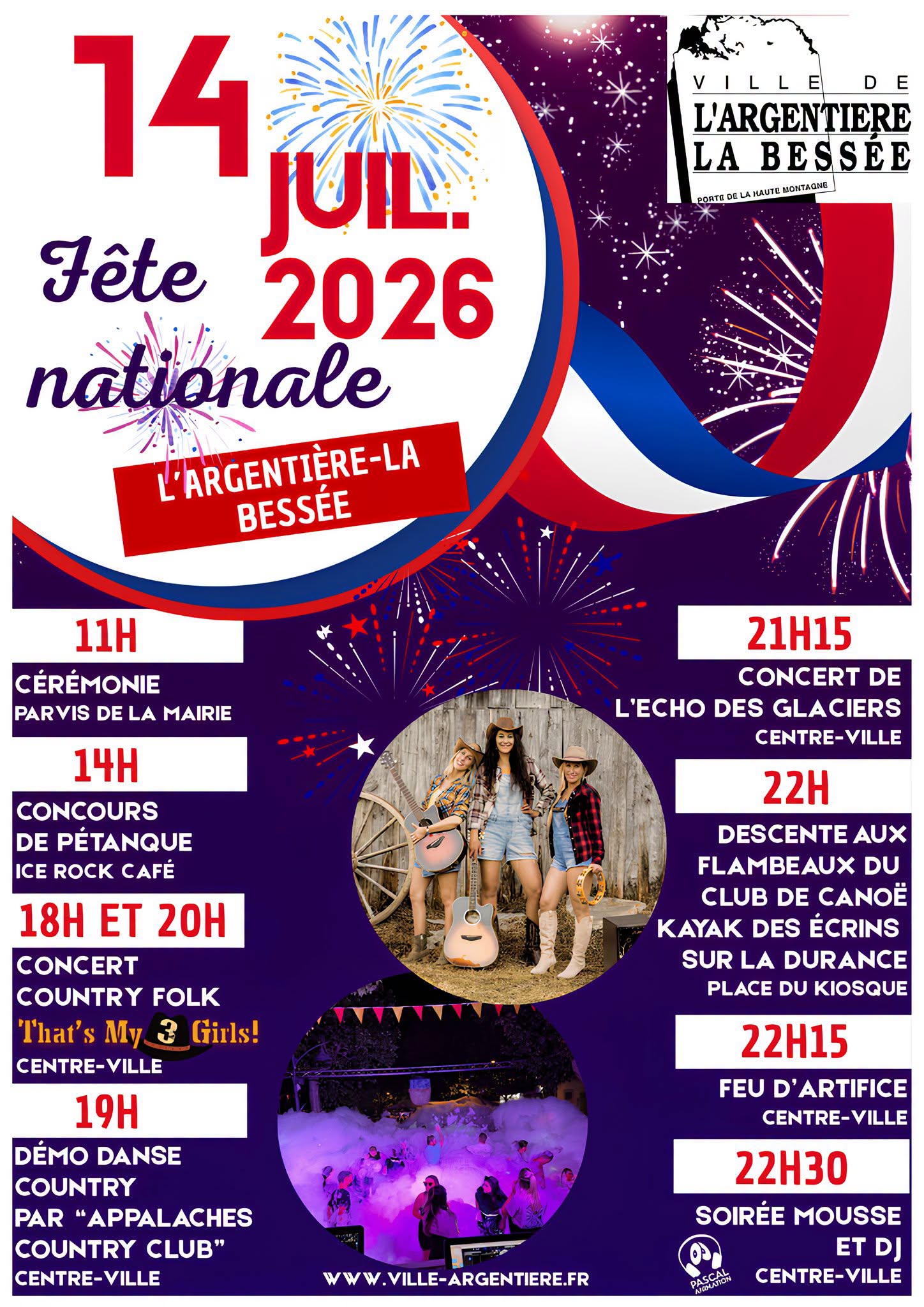 Fête Nationale L'Argentière la Bessée 2026 - Feu d'artifice